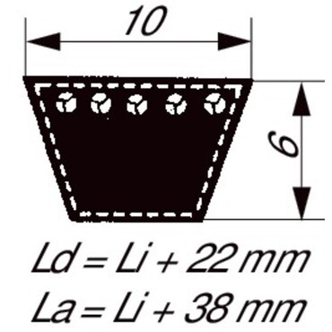 Keilriemen Z 30 - 10x6x760 Mm Für Classic Pix